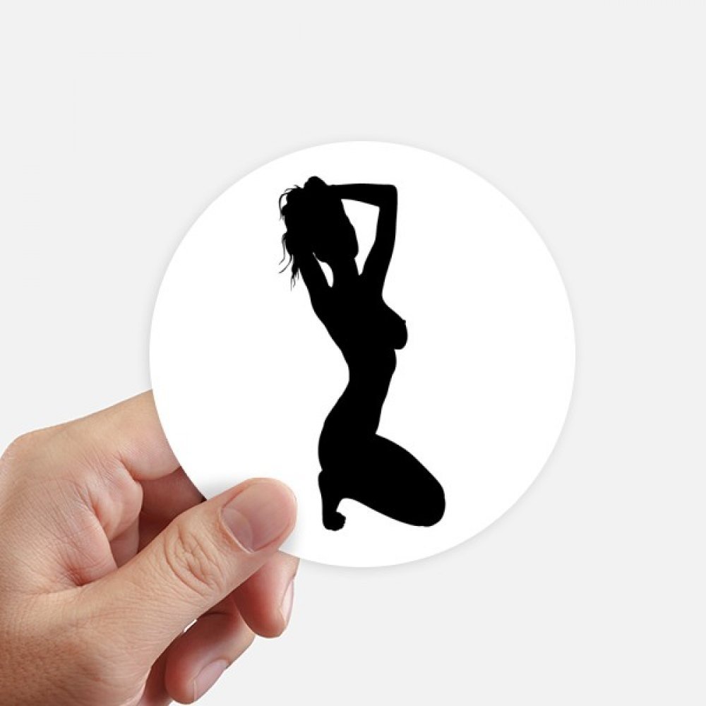 Autocollants Femme Chaude Squats 10CM Sticker Deco Valise Ordinateur Portable Adhesif