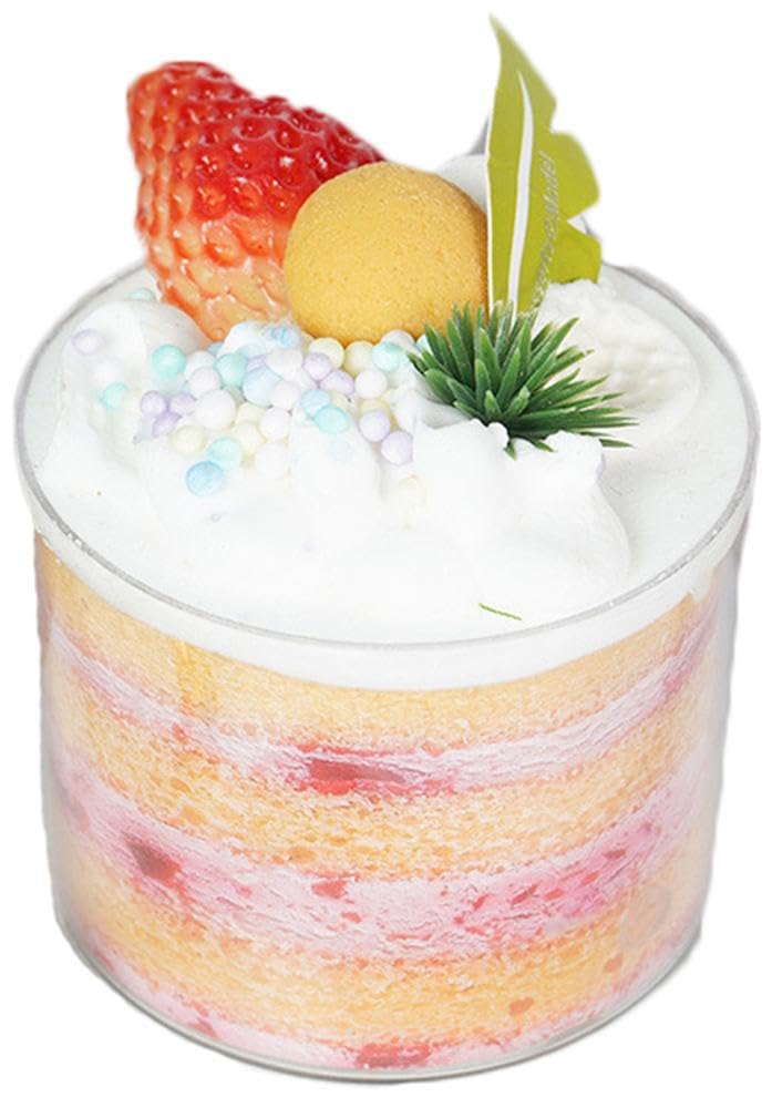 Set 6 Cibo Finto Per Cucina - Torte, Frutta E Dessert In Plastica Per Decorazione O Fotografia