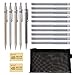 BUYGOO 18PCS Matite Meccaniche Set 5 x Matite Meccaniche,10 x Ricariche e 2 x Gomma, Set di Matite Meccanichecon Nero Borsa Matite Meccaniche in Metallo 0.7 mm per Scrittura, Disegno, Firma(0.7 mm)
