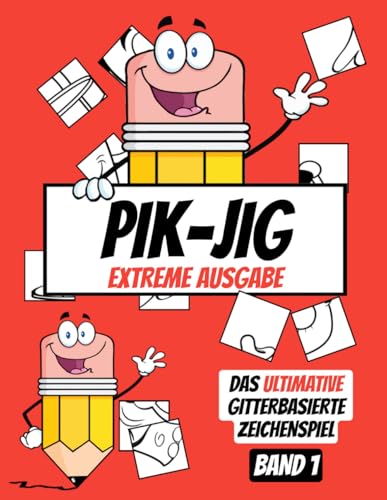 PIK-JIG - Aktivitaetsbuch fuer Erwachsene - Spassiges Zeichnen auf Rasterbasis: Langeweile-Killer fuer Erwachsene