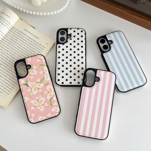 Étui magnétique iPhone 17 cuir imprimé mignon coque compatible MagSafe durable - 2