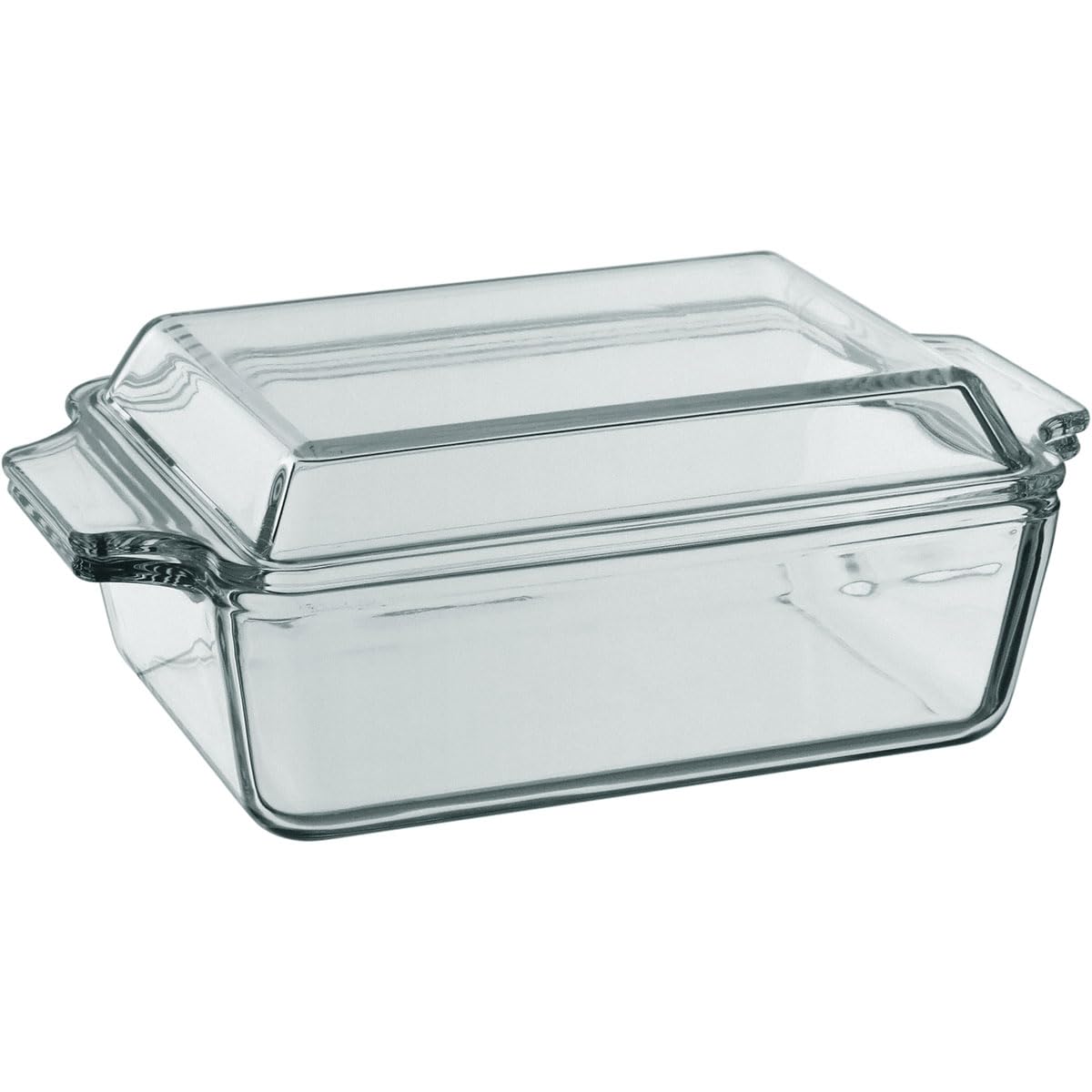 ASSADEIRA RETANGULAR HOME&CO COM TAMPA VIDRO TEMPERADO 1L 9x23x14cm TRANSPARENTE