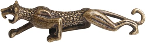 DECHOUS Adornos de guepardo, mini muebles, escultura de mano, decoración antigua, artículos de decoración pequeños para estante, figura de