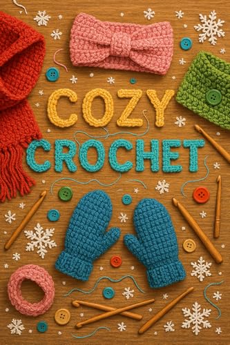 Accessoires d’Hiver au Crochet – 12 Modèles Faciles pour Rester Bien au Chaud : Écharpe, bonnet, mitaines, poncho, col roulé, guêtres, bandeaux et plus