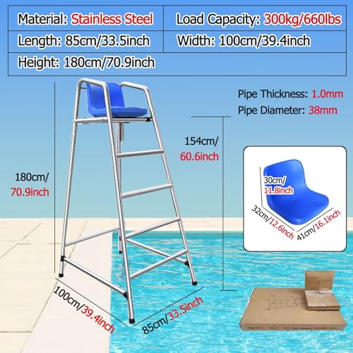 Silla de Salvavidas Resistente para Piscinas y Playas miniatura 2