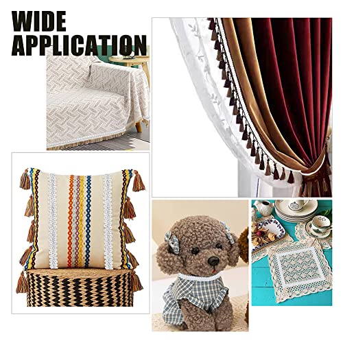 Pandahall About 20M Polyester Woven Gimp Braid Trim 3/8 Inch(11Mm) Embroidery Braid Twist Fabric Lace Trim Edge Craft Decorative Ribbon For Home Decoration Costume Diy Crafts Sewing Jewelry Making #TOP3