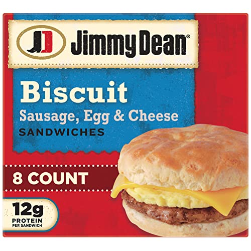 Jimmy Dean - Frozen Sausage Egg And Cheese Biscuit Breakfast Sandwich 8 Count (Frozen),4.5 Ounce (Pack Of 8) #TOP9