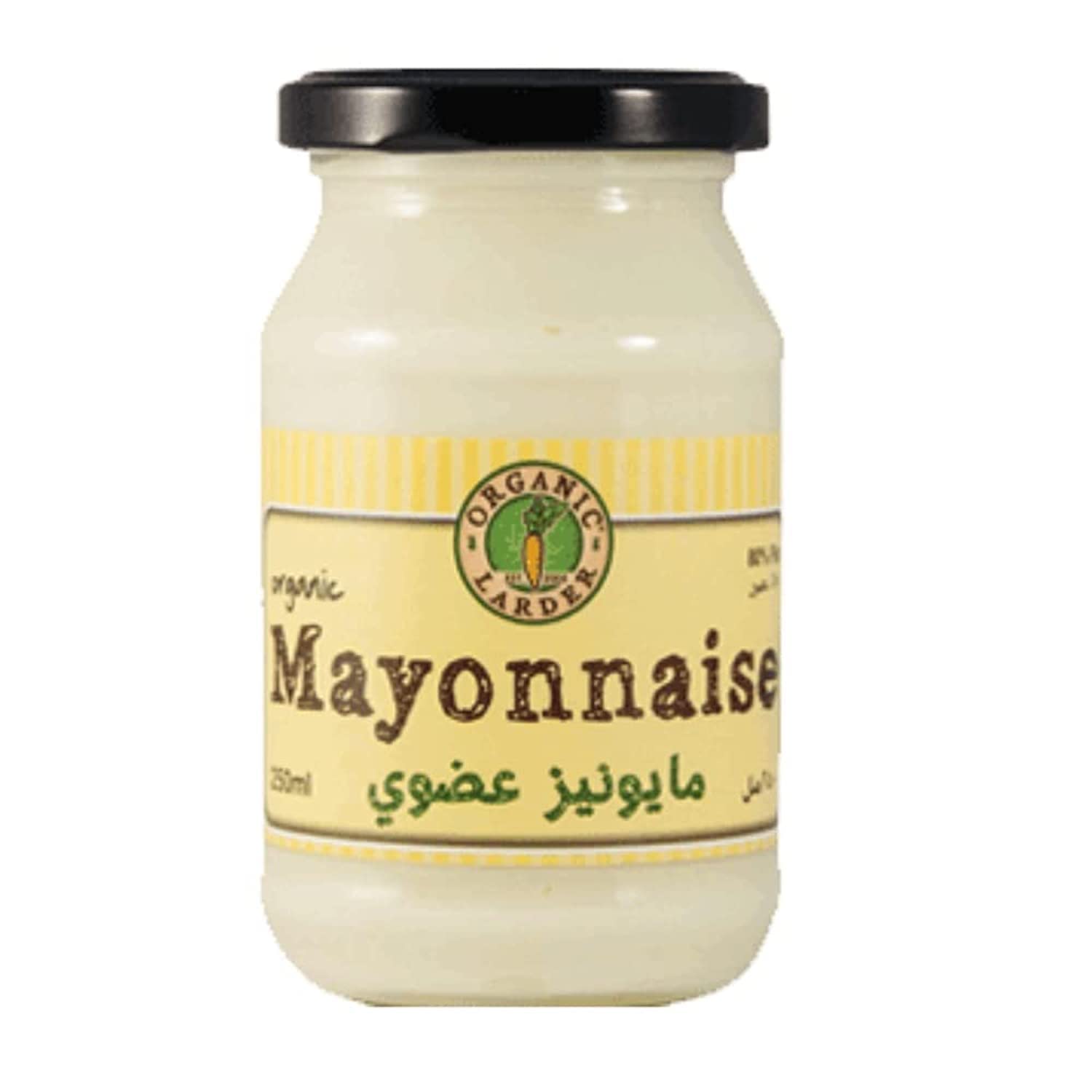 Organic Larder Mayonnaise 80% Fat 250ml