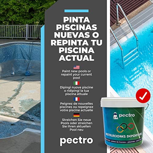 Miniatura 2 de Pectro Pintura Al Agua Azul Océano 4l 5,7 Kg - Para Piscinas De Cemento, Fibra Y Poliéster