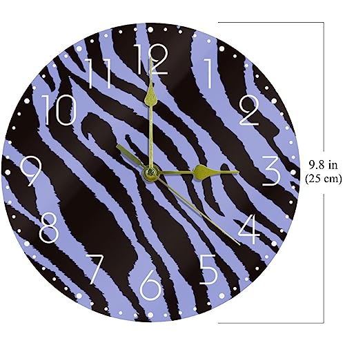 Horloge ronde silencieuse acrylique décorative et moderne léopard