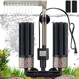 Digoos Electric Sponge Filter for Aquarium, Ultra Quiet Submersible Power Filter with Bio Media, Gentle Filtration for Shrimp, Betta,Nano and Fry Tanks