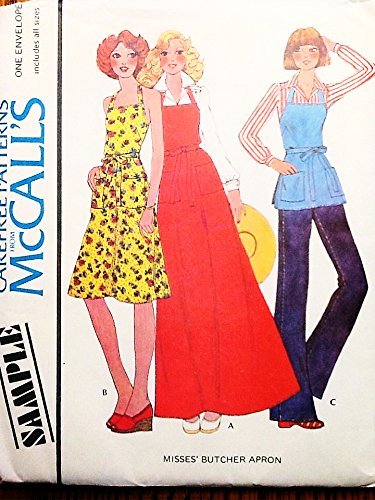 McCall's Sample Sewing Pattern Wrap Halter Butcher Apron