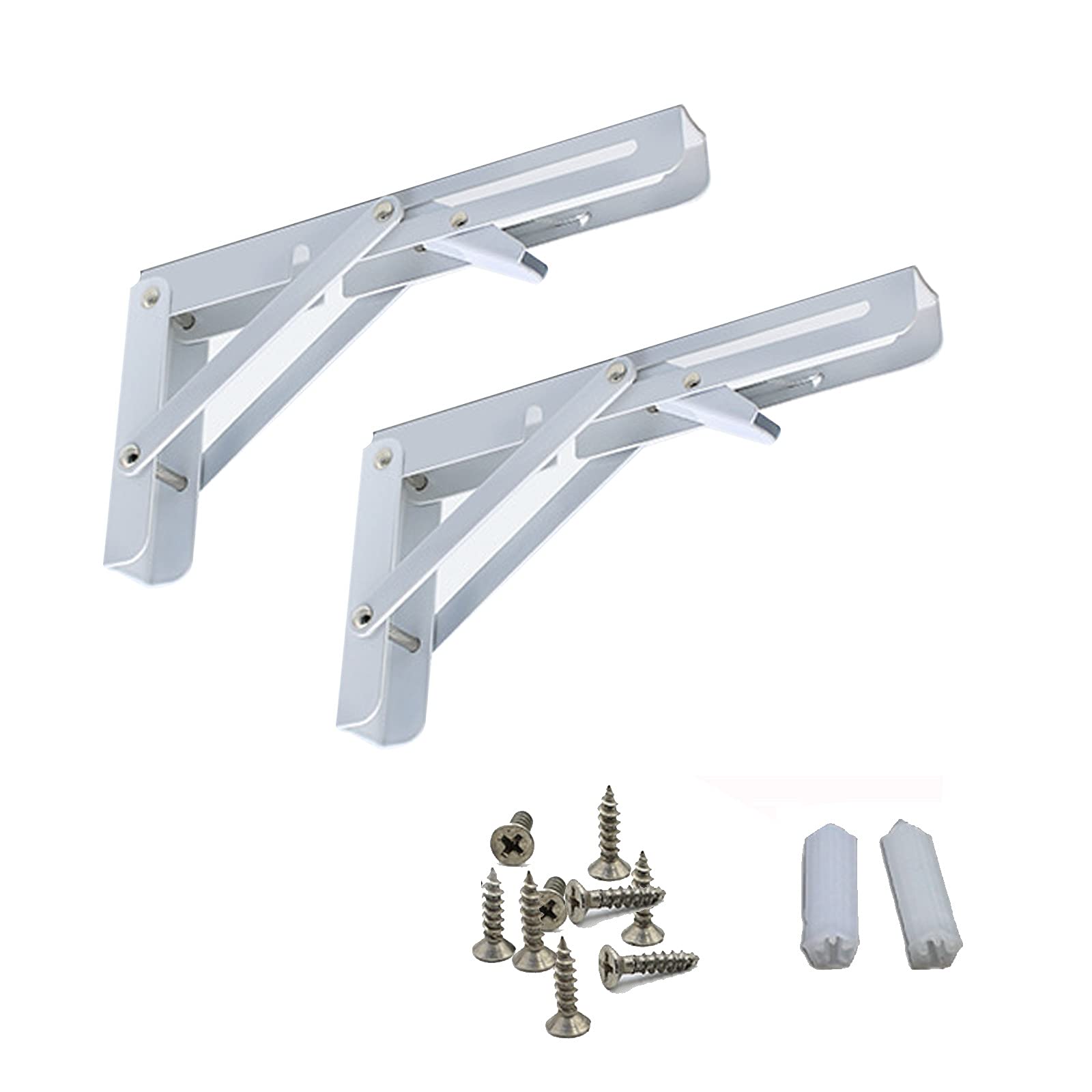 Buy ZXDDD Folding Shelf Brackets,Collapsible Brackets For Shelves Wall