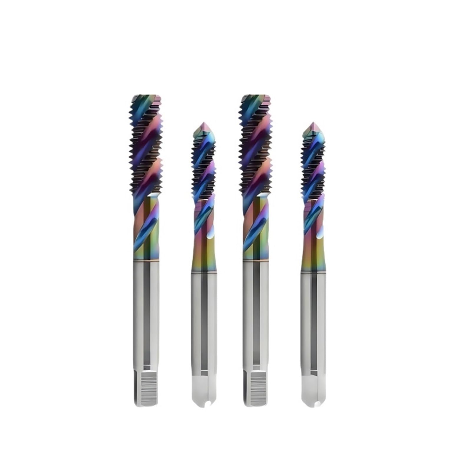 Honybmq Nano Coating-Tc50 1Pcs Spiral Fluted Tap Unc Machine Screw Thread Taps(,Unc6-32)