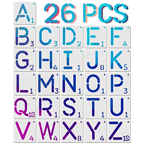 Top scrabble letter stencils 4 inch for 2021 Reviews Living