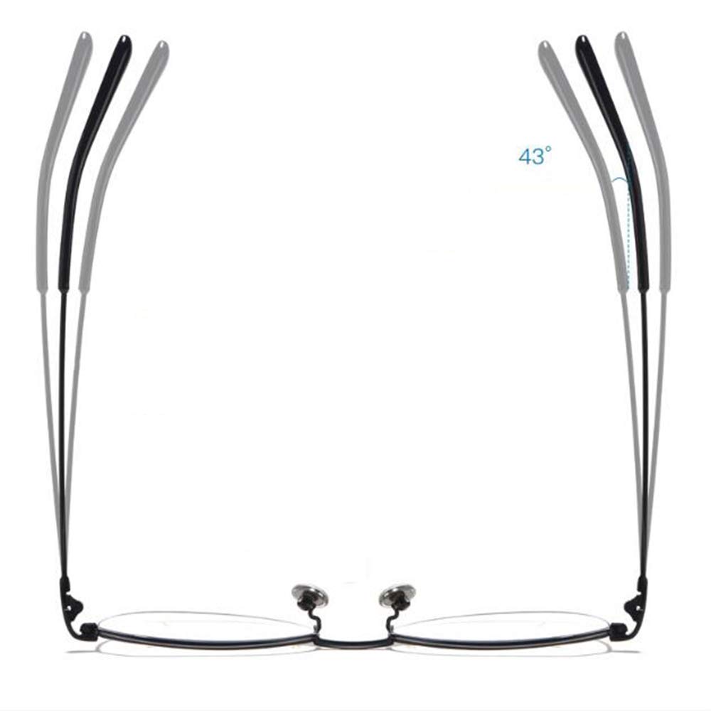 Computer Lesebrille Unisex Photochrome Arbeitsplatzbrille Selbsttönende Sonnenbrille Mit Metallrahmen +1.0, 1.5, 2.0, 2.5, 3.0