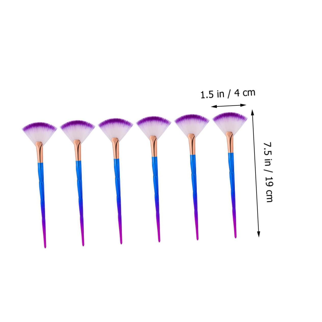 MAGICLULU 5 Set Di Pennelli Per Maschera Viso Con Impugnatura Comoda Per Maschera Di Argilla Facili Da Usare E Da Pulire Per Strumenti Per Il Trucco 6 Pezzi * 5