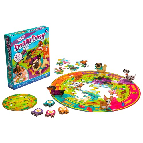 Puzzle Play Games — Doggy Dash — Juego de mesa 3 en 1 miniatura 3