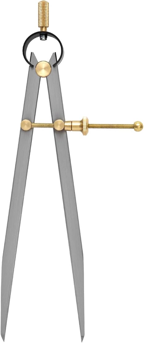 Compasso A Punte Fisse Per Geometria - Calibro Di Precisione 200mm, Perfetto Per Disegno Tecnico E Misurazioni - Foto 6