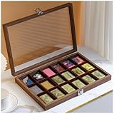 Lighter Display Case Desktop for Displaying 18 Lighters, Perfect Men's Gift for Dad, Husband, Him