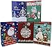 Christmas Gift Bags Assorted Sizes - Set of 15, Bulk, Large, Medium, Small, Handles, Gift Tags Included, Festive Holiday Gift Wrapping, Santa, Snowman, Reindeer
