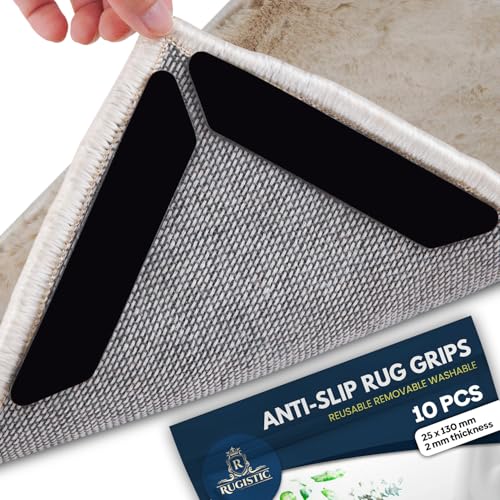 Amazon 16 pack rug corner grippers for area rugs on carpet to