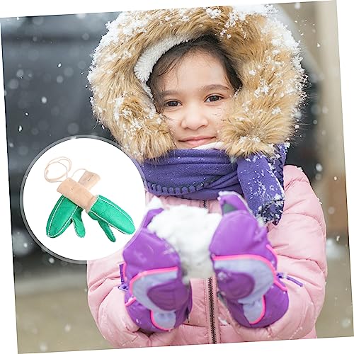 CALLARON 2 Pares De Luvas De Esqui De Pele De Carneiro Luvas De Ciclismo Luvas Infantis Para Andar D
