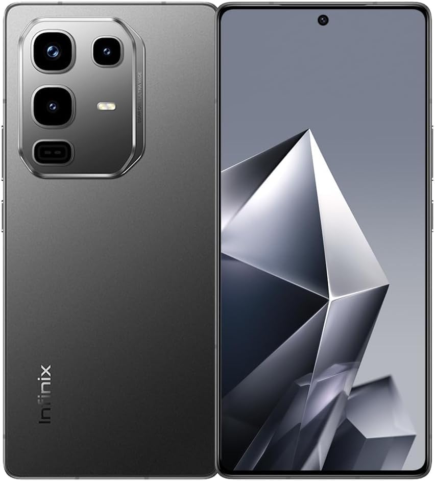 Infinix Note 50 Pro AI Smartphone, 8+8 Go de RAM+256 Go, Charge Ultra-Rapide 90 W, sans Fil 30 W, écran AMOLED 6,78 Pouces 144 Hz 1,5 K, 50 MP OIS Camera NFC, Noir