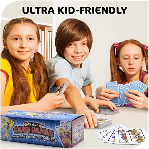 12 juegos de cartas clásicos para niños, paquete múltiple miniatura 3