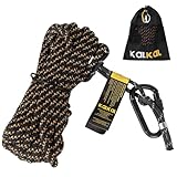 Kalkal Tree Stand Safety Rope, 30FT Reflective Lifeline Hunter Safety Harness for Tree-Stand Hunting