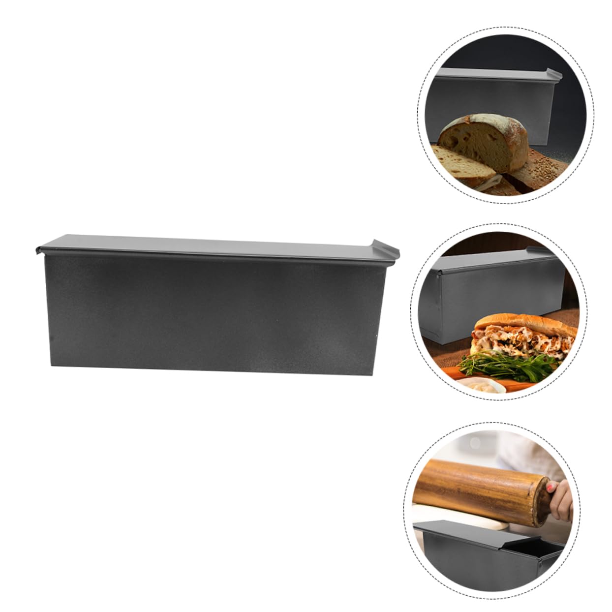 Zerodeko Non-stick Toastbackform Mit Deckel Antihaftbeschichtete Kastenform Für Diy Kuchen Brot Toast Backen Küchenzubehör Leichte Reinigung Langlebig