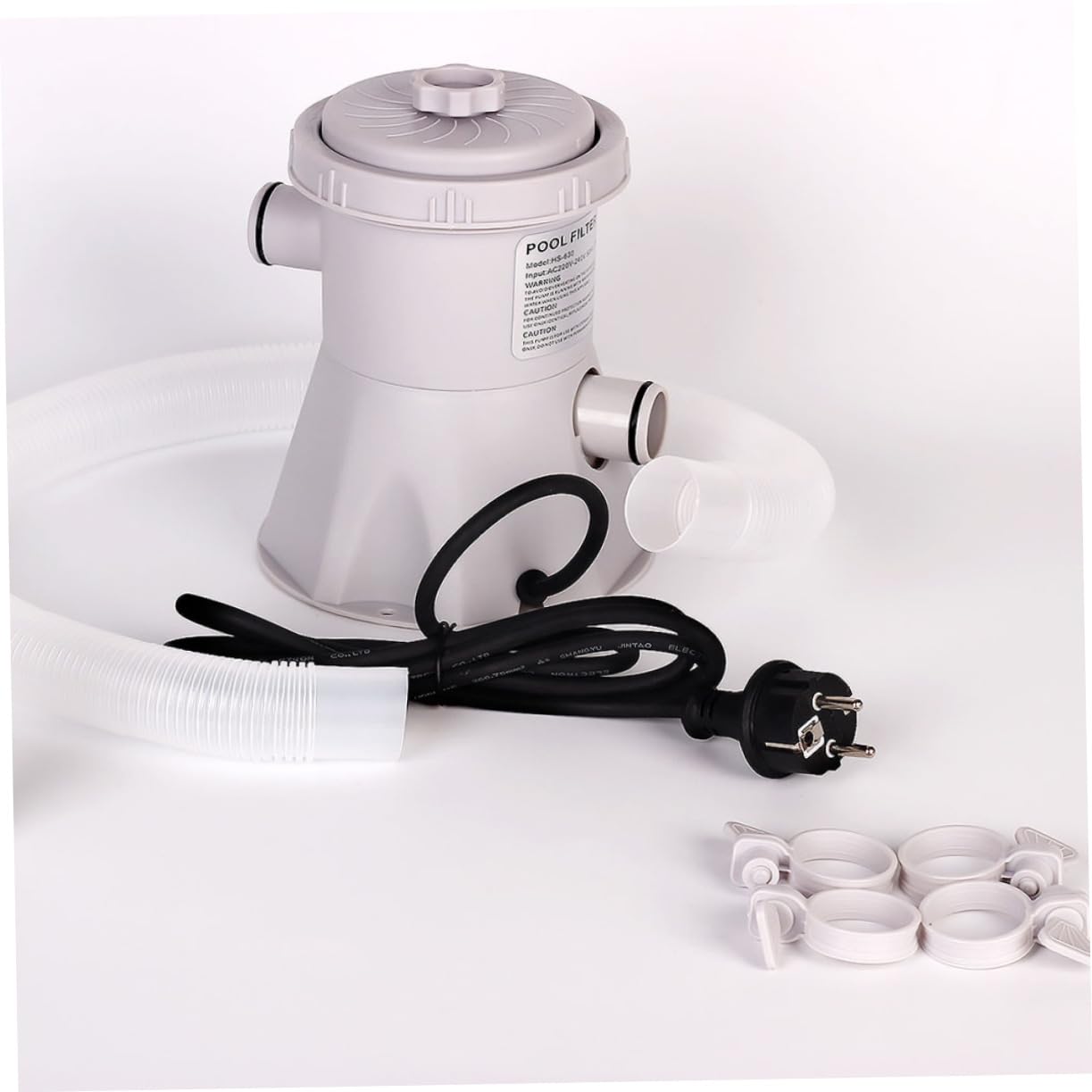 Pompe de Filtration de Piscine 300 Gallons Plastique, Nettoyage