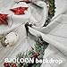 SJOLOON Christmas Backdrop Balls White Wood Floor Photography Backdrop Christmas Backdrops for Photography Photo Backdrops Studio Background 10383(5x7FT)