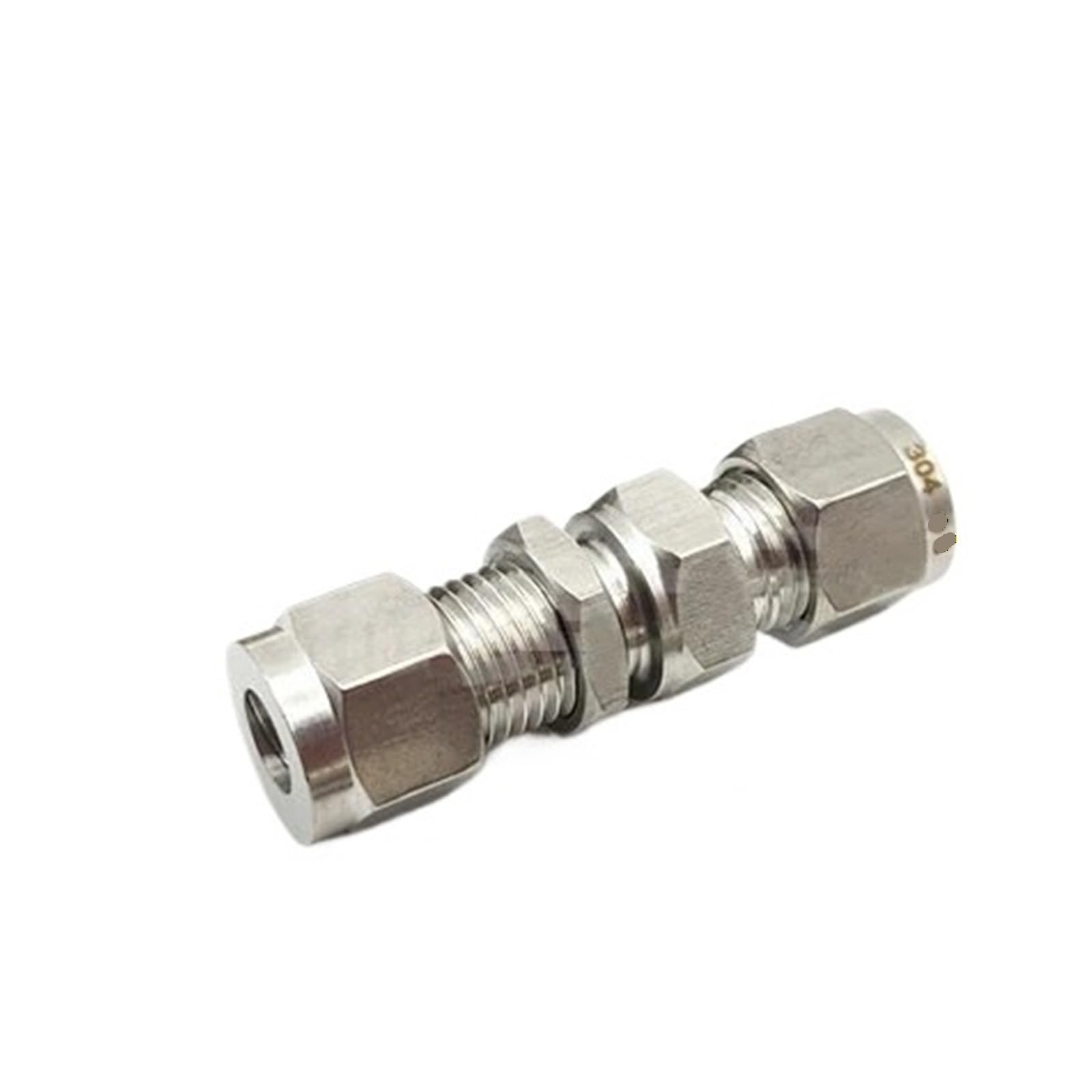 Vanne pointeau inox 304 anti-fuite double virole pour panneau tube 3mm