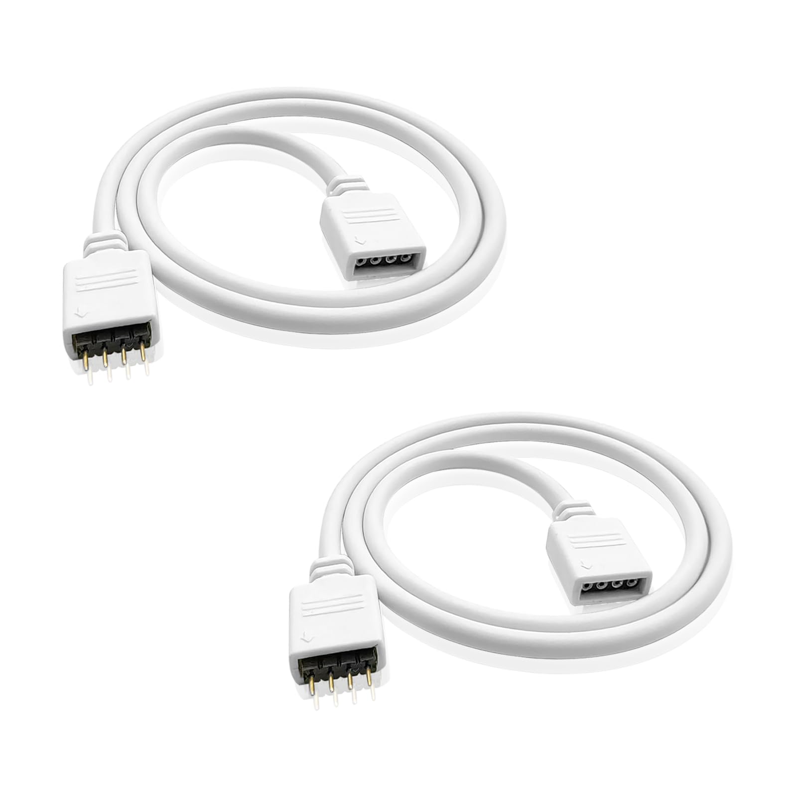 2pcs 1m Câble D'extension Bande LED RGB Rallonge De Ruban LED