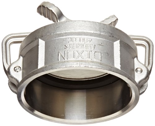Dixon 400DC-LSS Stainless Steel 316 Cam and Groove Hose Fitting, Lockable Dust Cap, 4