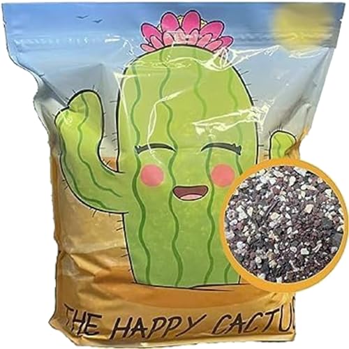 Cactus Soil Potting Mix with Mycorrhizal Fungi - 4 Quarts of Soil for Succulents and Cactus - High Drainage, Slightly Acidic, Soil for Healthy and Happy Indoor Plants