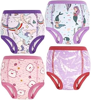 MOEMOE BABY Training Underwear Absorbent Cotton Potty Training Pants, 3T | Manages Small Accidents, Reusable for Daytime Use