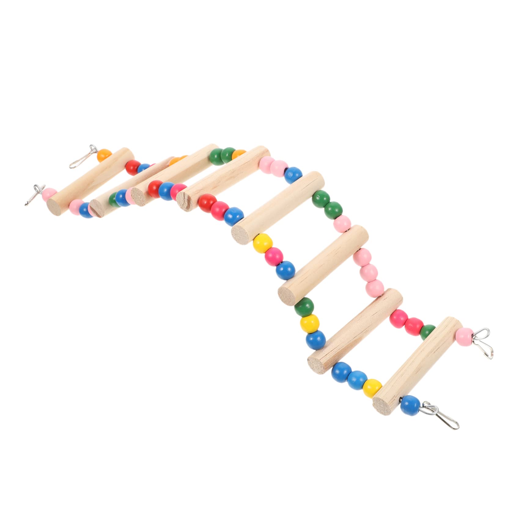 HANABASS Pet Bird Ladder Wooden Parakeet Climbing Toy Bird Intelligence Exercise Toy