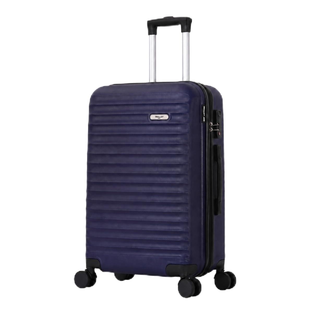 Valise Cabine 55x34x23 - Rigide, Légère 2,5 Kg - 39 litres - 4 Doubles Roues Silencieuses - Maniable, Pratique et Étanche - Collection Classiq - Bleu Marine