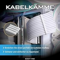 EZDIY-FAB PSU Kabelverlängerung Ummantelt Custom Mod GPU PC Netzteil Weiches Nylongeflecht mit Kamm Kit 24PIN/3x 8PIN bis 6+2Pin/ 2X 8PIN bis 4+4PIN-300MM/11.8in-Alle Weiß – Ansicht 6