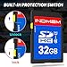 INDMEM SD Card 32GB, 10-Pack UHS-I Class 10 MLC Flash Memory Card, High-Speed Secure Digital Cards for Cameras, DSLR, Action Cams - Reliable Storage