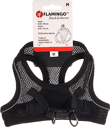 Flamingo Dog Harness Step&Go Bento Black M 30-35cm 41-44cm, Eén maat - Image 2