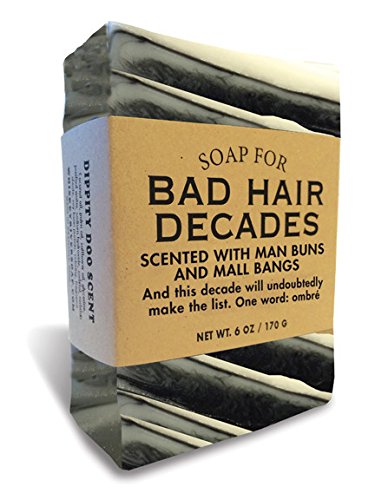 Bad Hair Decades 6 oz Soap - Scented with man buns and mall bangs by Whiskey River Soap Co.