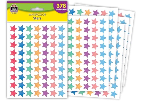 Aquarell Sterne Mini Aufkleber