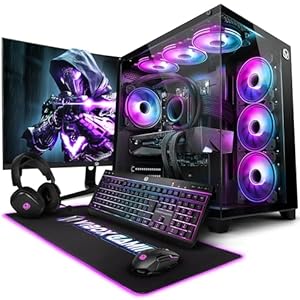 Vibox VIII-106 Gaming PC Bundle • Intel Core i9 12900KF 5.2GHz • Nvidia RTX 5070 12GB • 32GB RAM • 1TB NVMe SSD • Windows 11 • 27″ Monitor • WiFi