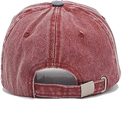 Image of Denim Us Army Flag Style Cotton Embroidered Adjustable Baseball Cap for Adult Men Women Unisex