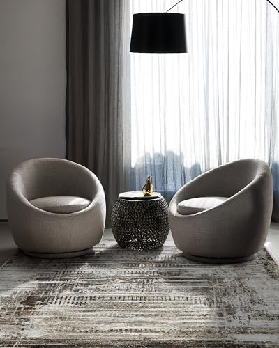 Image of Super Soft Art Collection Abstract Modern Classical Design Carpets Highest Density Silk Carpets for Home Living Room Bedroom /Hall (4x6 feet (120 x 180 cm) Multi Vintage1 K)