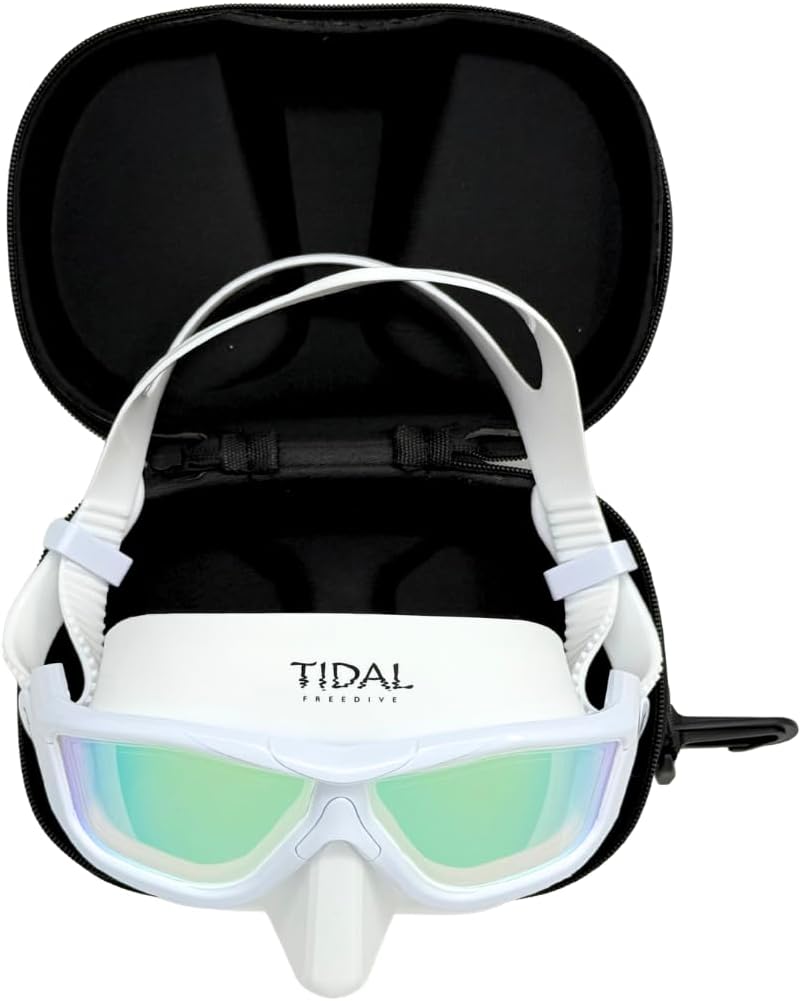 Tidal Glide Freedive Mask - Low Volume mask Designed for Freediving, Spearfishing, and Snorkeling. Anti-Fog Freediving mask.