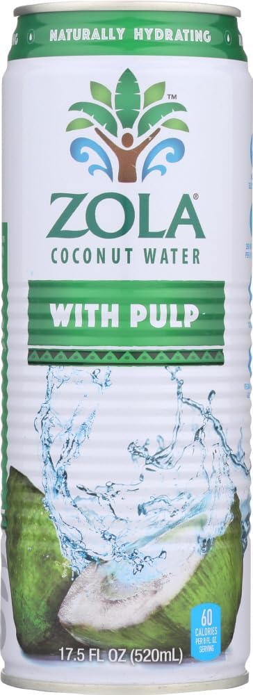 Zola Acai Coconut Water, With Pulp, 17.5 oz by Zola Acai